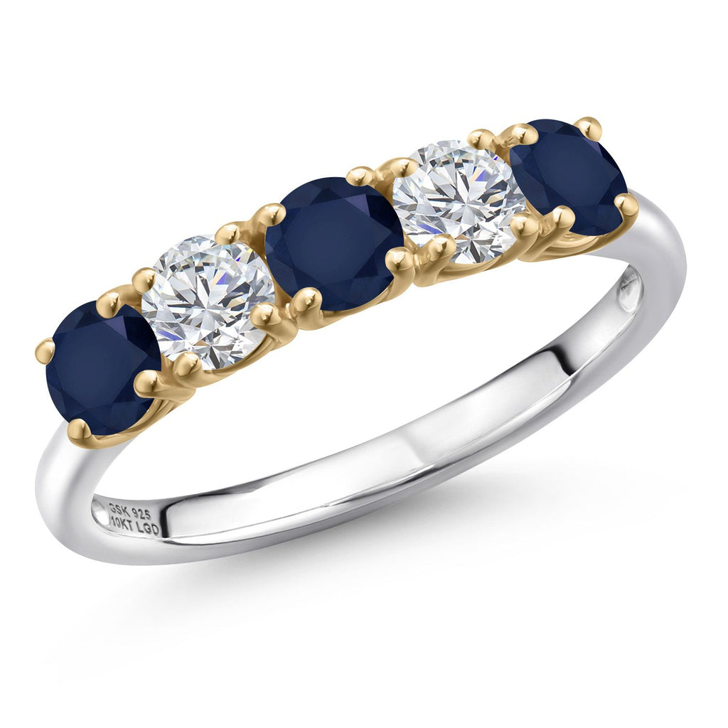 8_Ring in 925 Sterling Silver and 10K Yellow Gold