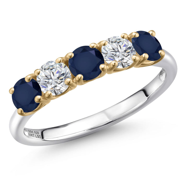 8_Ring in 925 Sterling Silver and 10K Yellow Gold