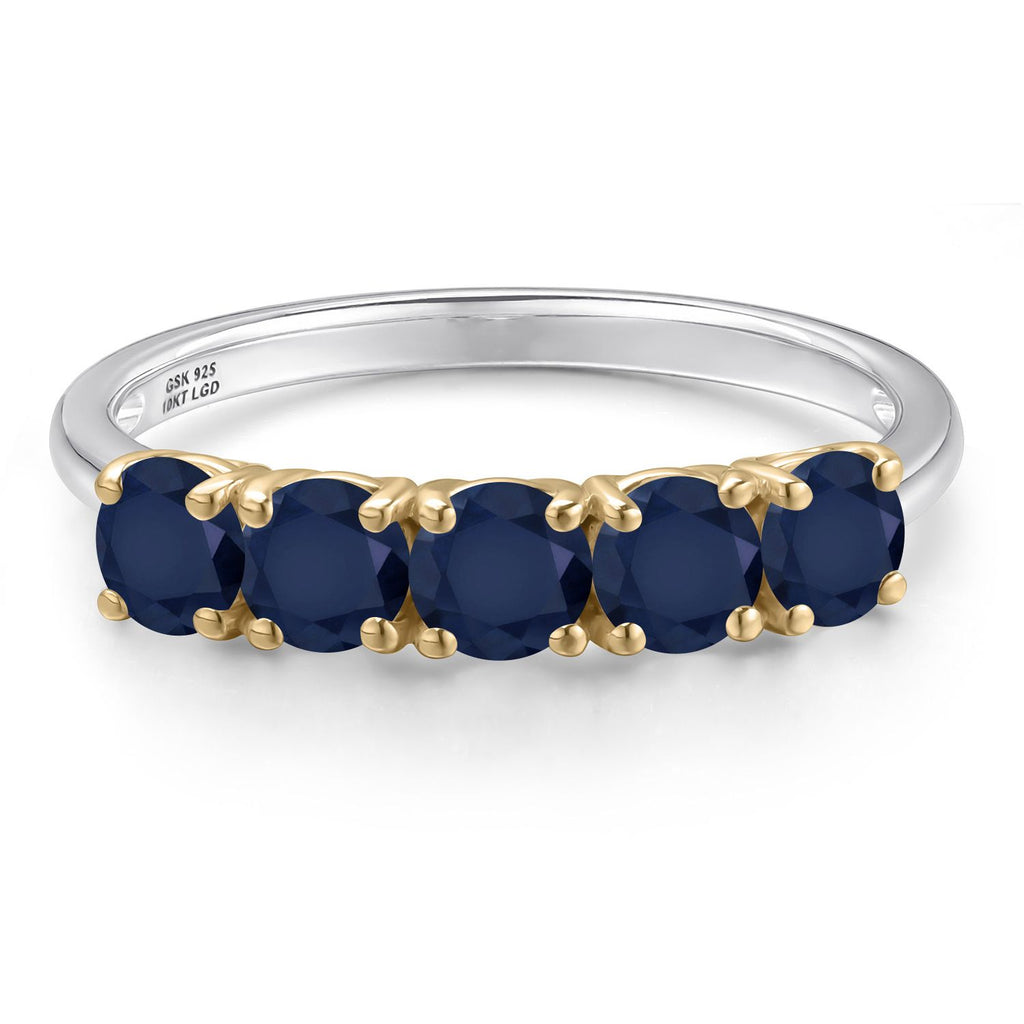 Ring in 925 Sterling Silver and 10K Yellow Gold