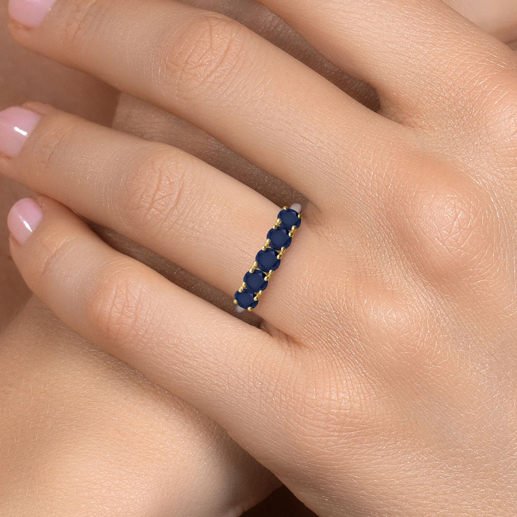 Ring in 925 Sterling Silver and 10K Yellow Gold