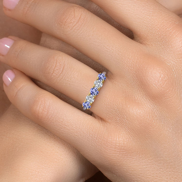 Ring in 925 Sterling Silver and 10K Yellow Gold