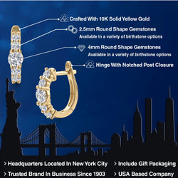 Earrings in 10K Yellow Gold