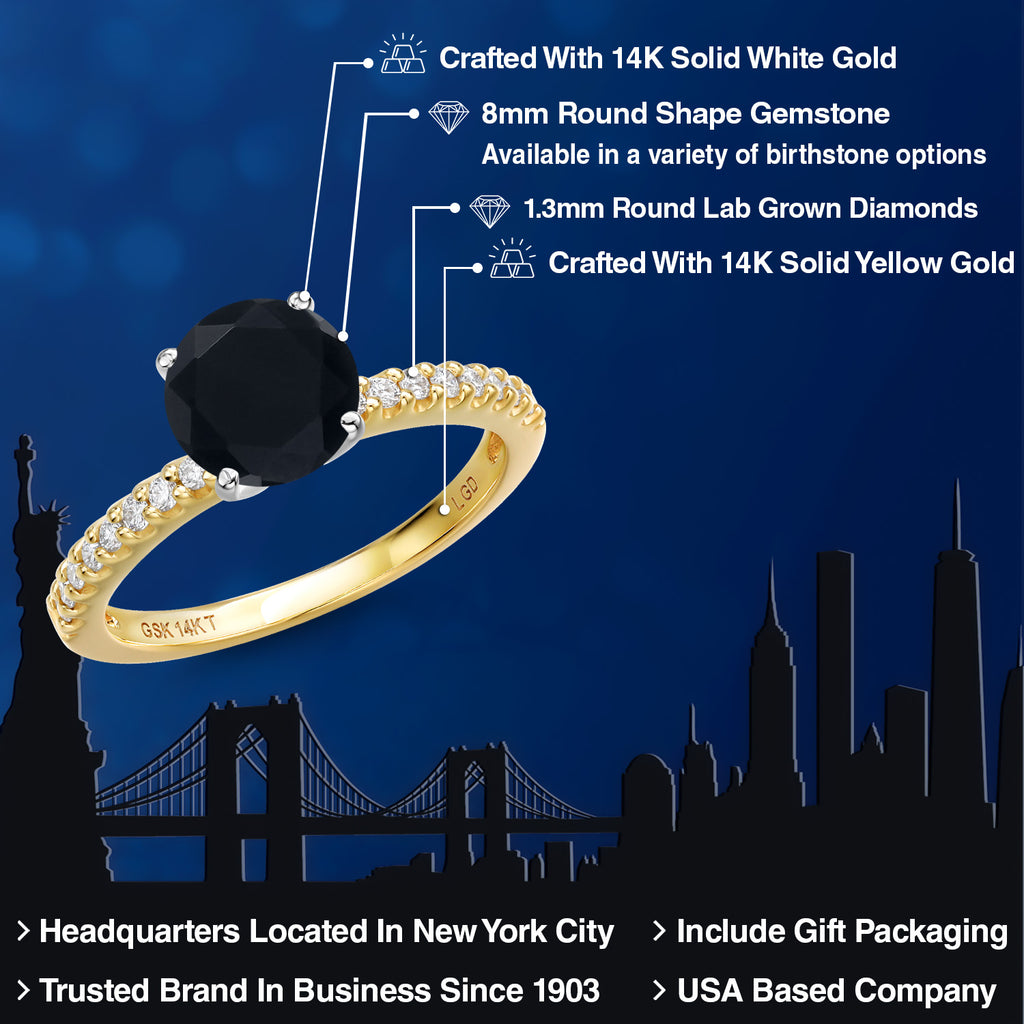 Ring in 14K Two Tone Gold