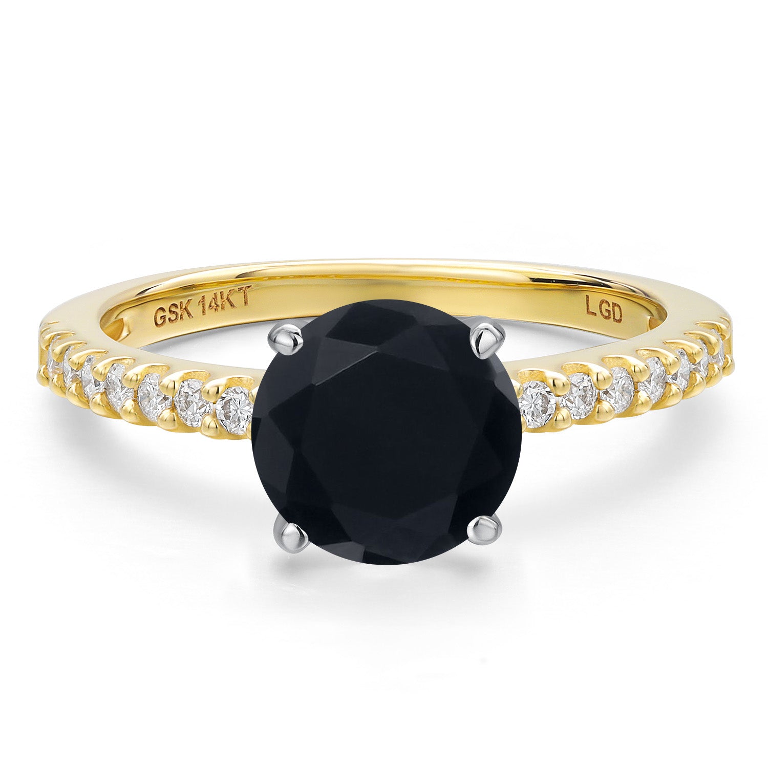 Ring in 14K Two Tone Gold