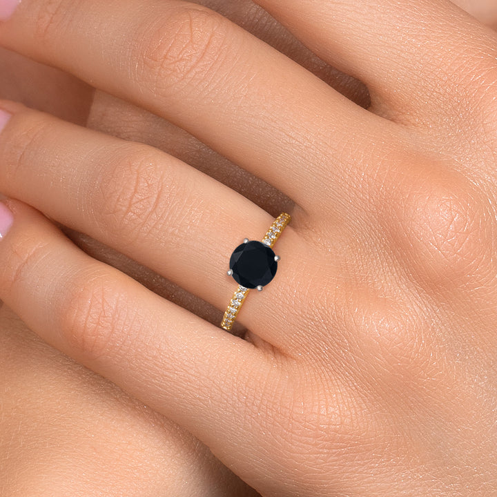 Ring in 14K Two Tone Gold