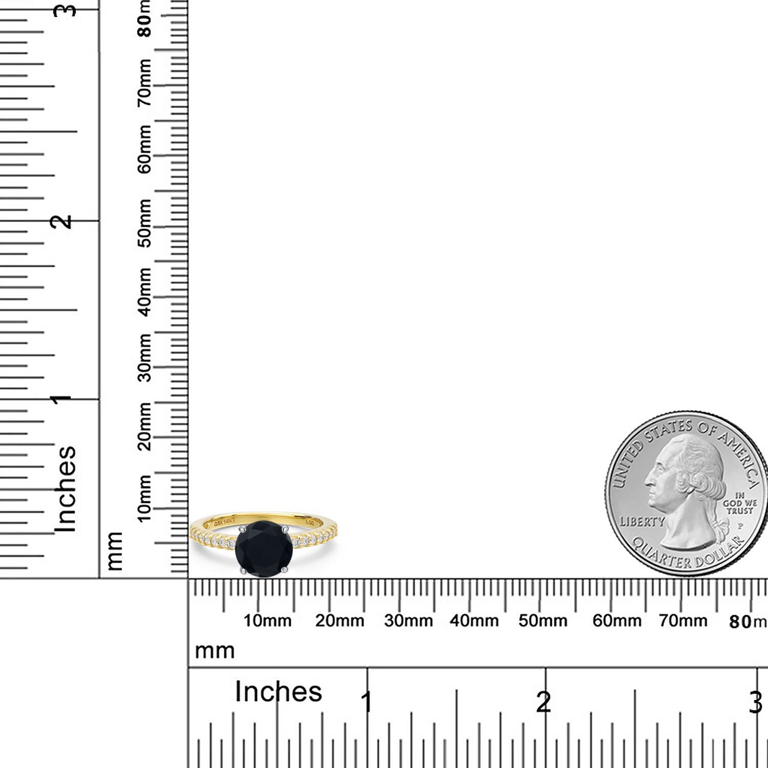 Ring in 14K Two Tone Gold