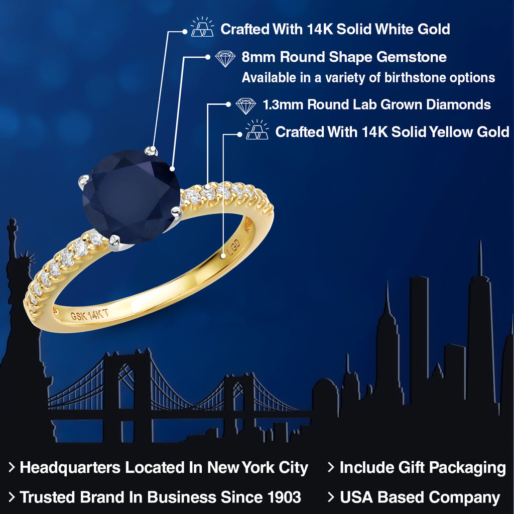 Ring in 14K Two Tone Gold