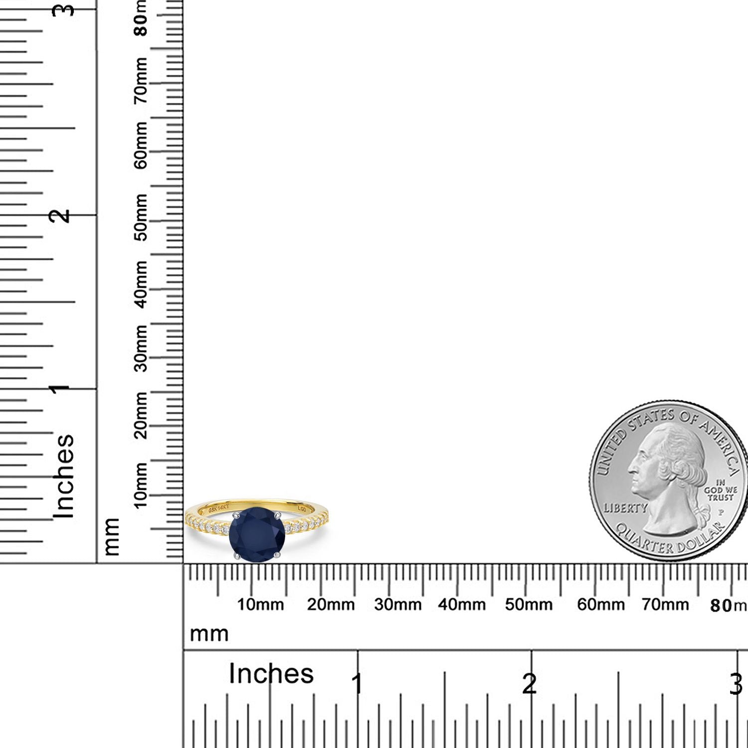 Ring in 14K Two Tone Gold