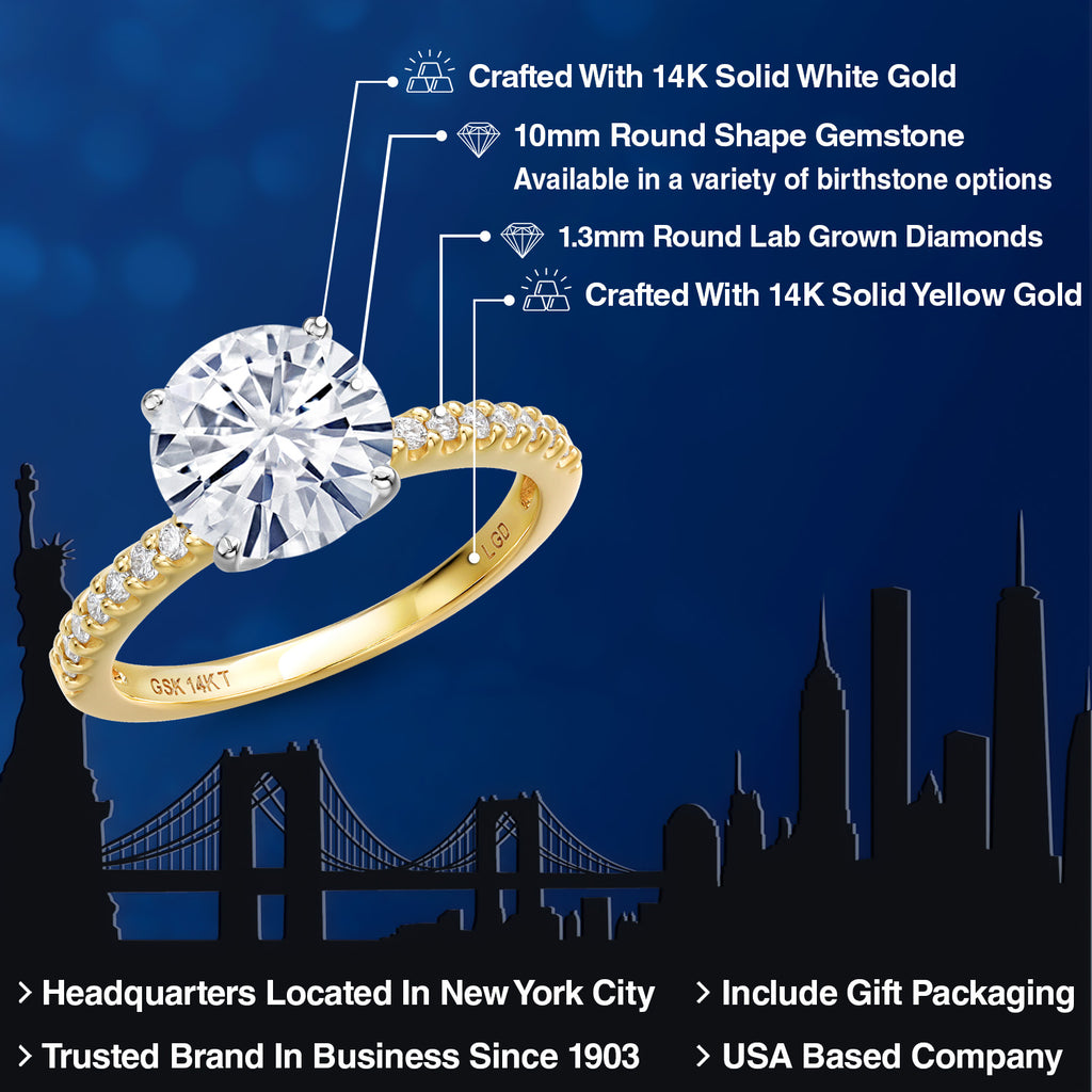 Ring in 14K Two Tone Gold