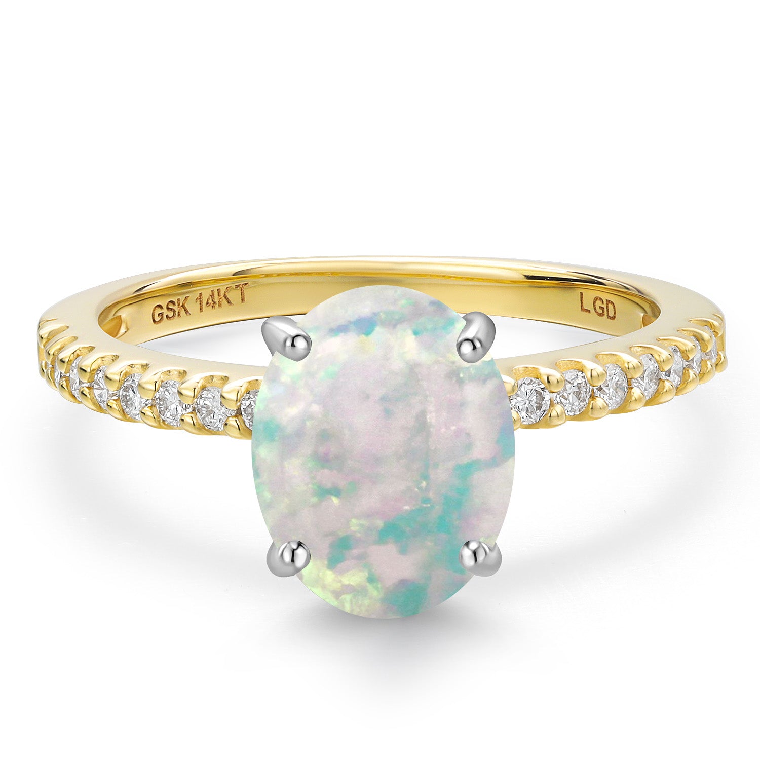 Ring in 14K Two Tone Gold