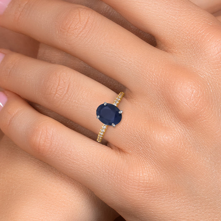 Ring in 14K Two Tone Gold