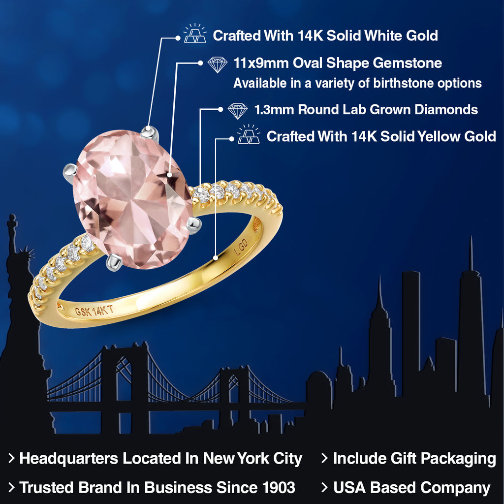 Ring in 14K Two Tone Gold