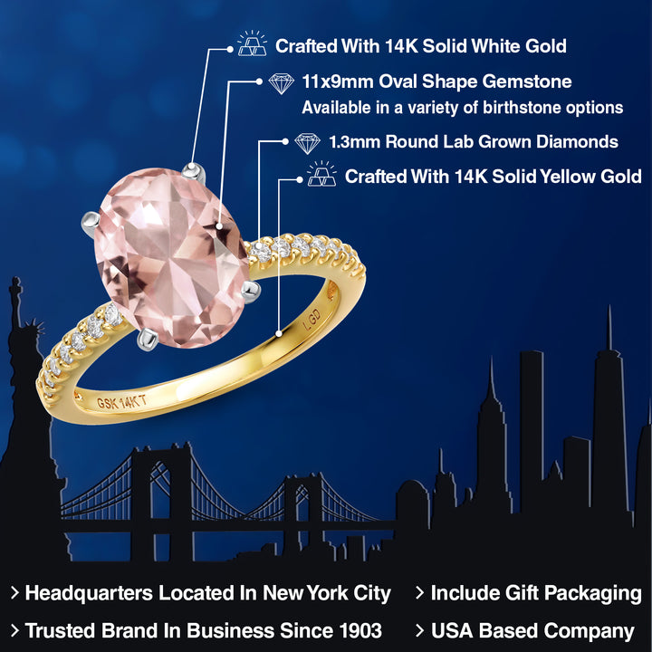 Ring in 14K Two Tone Gold