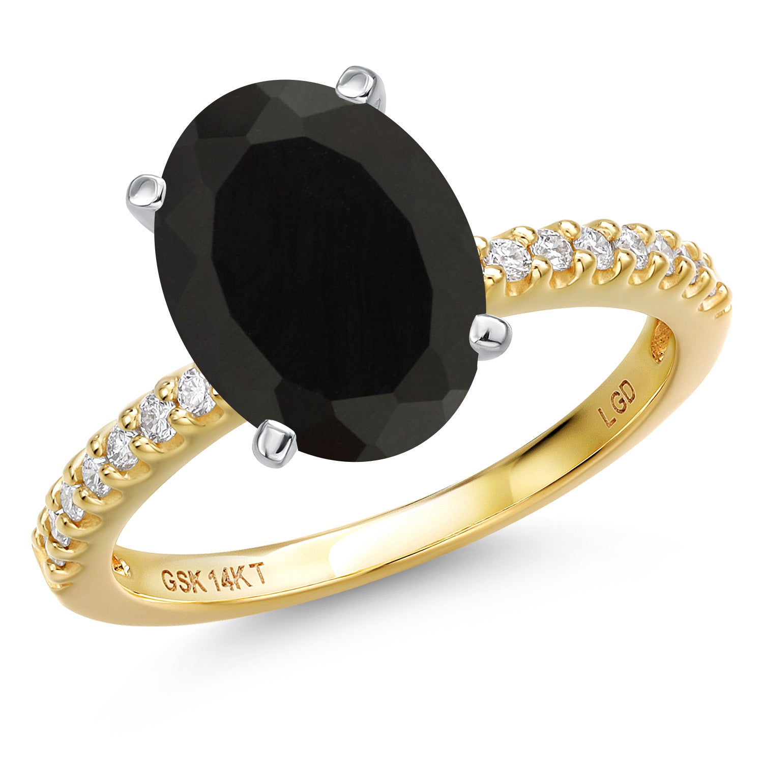 Ring in 14K Two Tone Gold