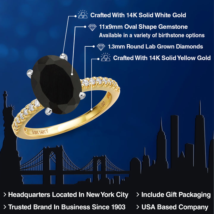 Ring in 14K Two Tone Gold