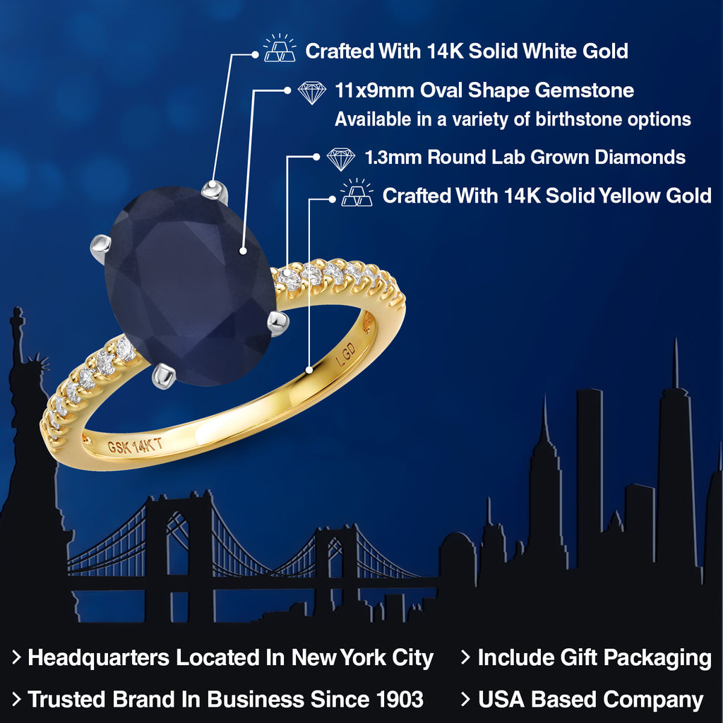 Ring in 14K Two Tone Gold
