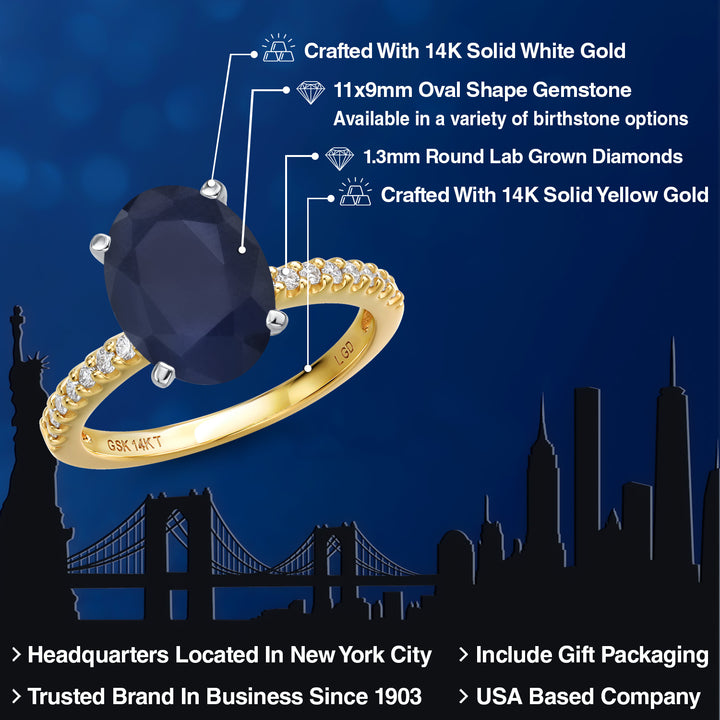 Ring in 14K Two Tone Gold