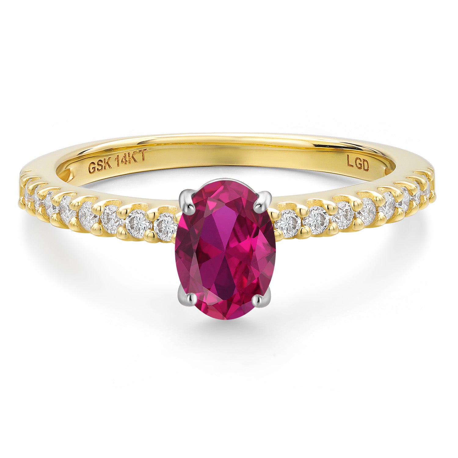 Ring in 14K Two Tone Gold