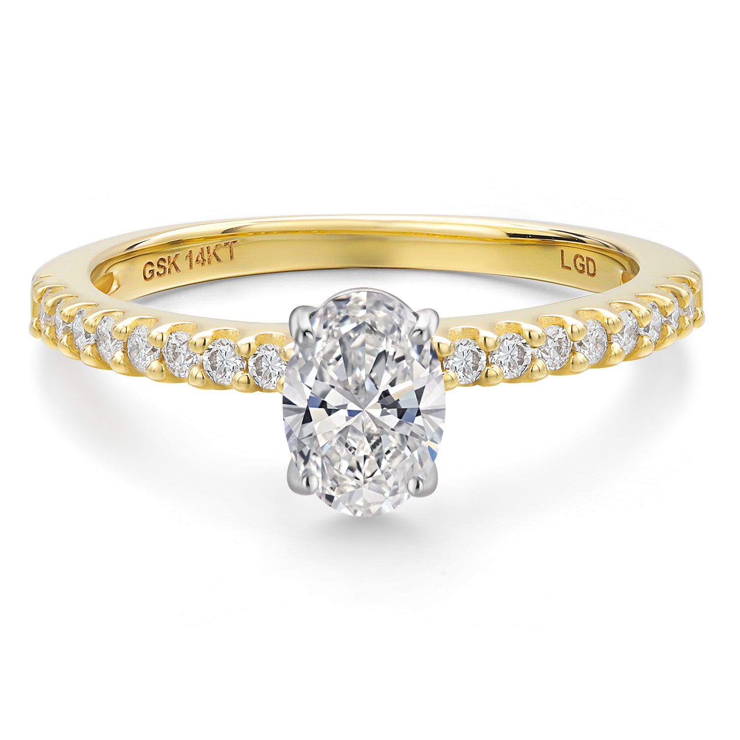 Ring in 14K Two Tone Gold