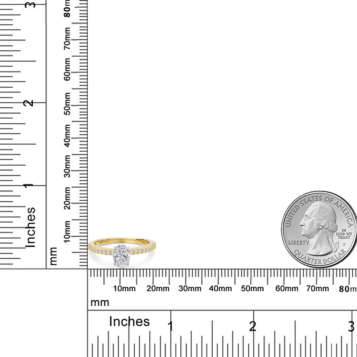 Ring in 14K Two Tone Gold