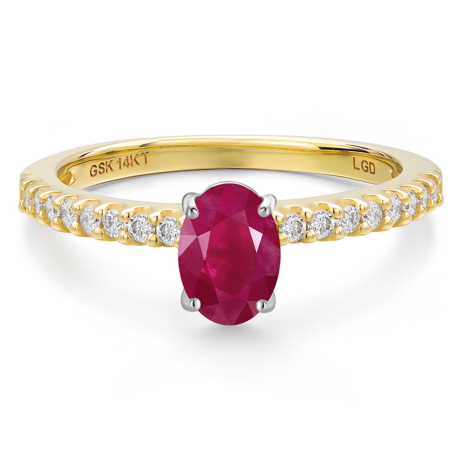 Ring in 14K Two Tone Gold