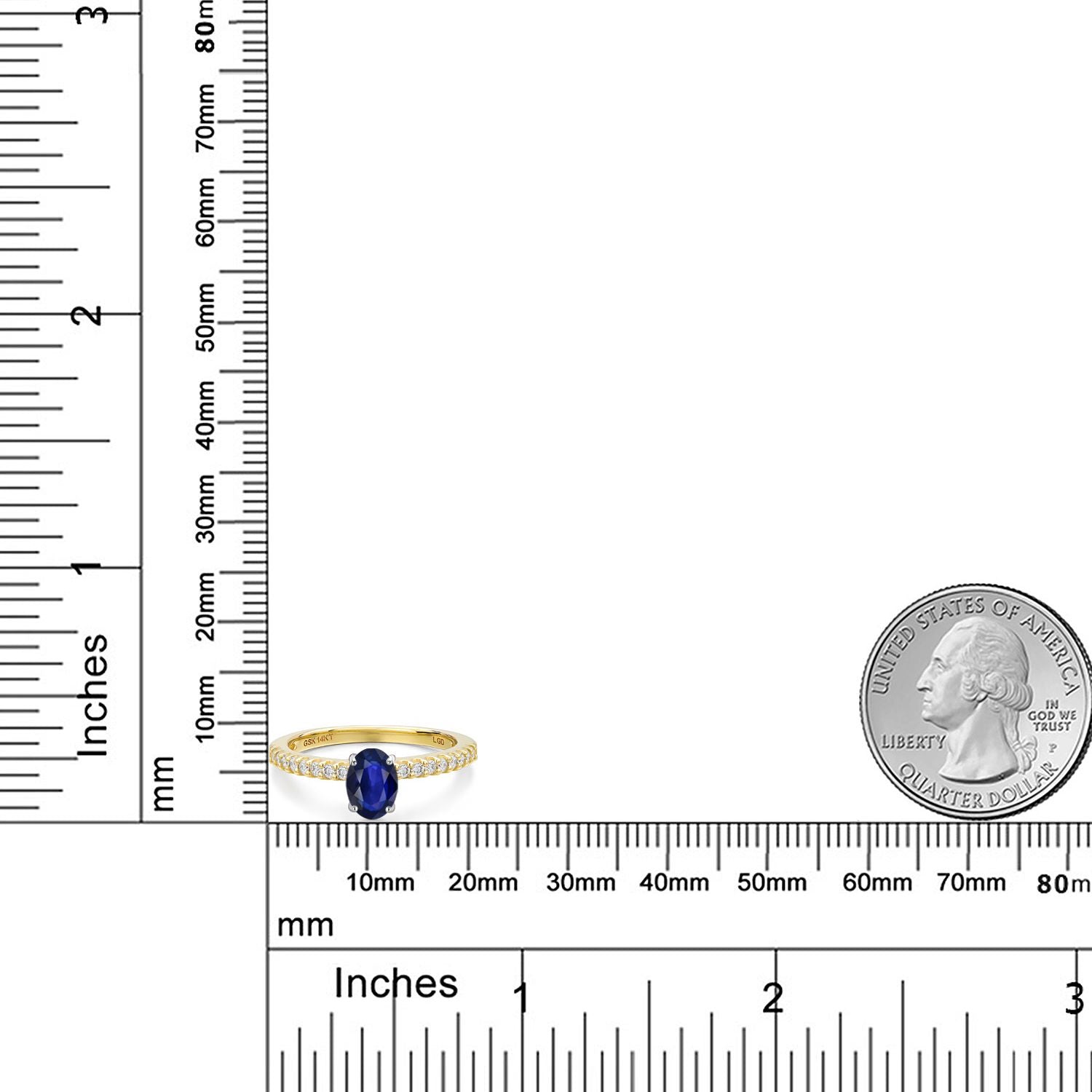 Ring in 14K Two Tone Gold