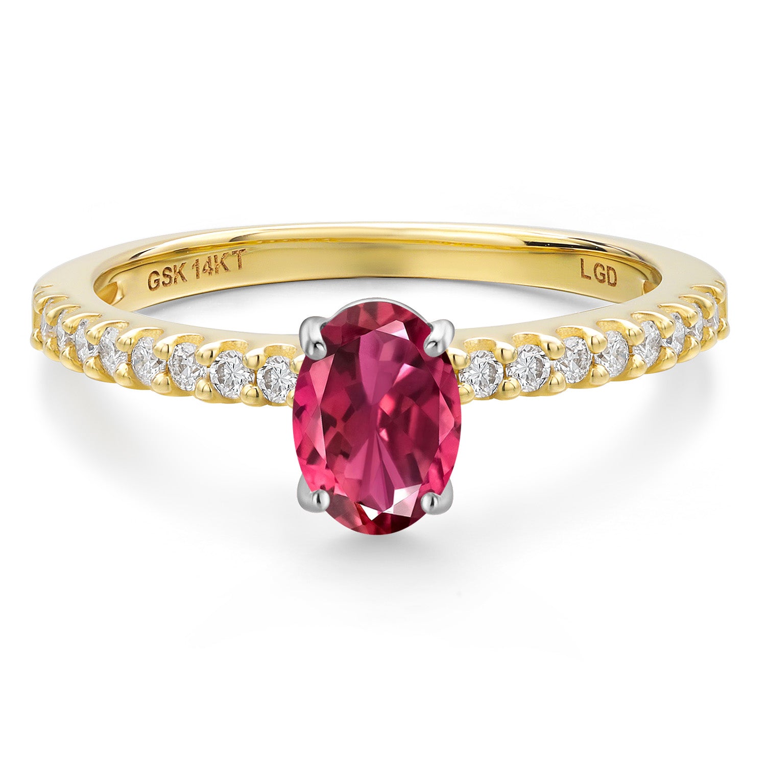 Ring in 14K Two Tone Gold