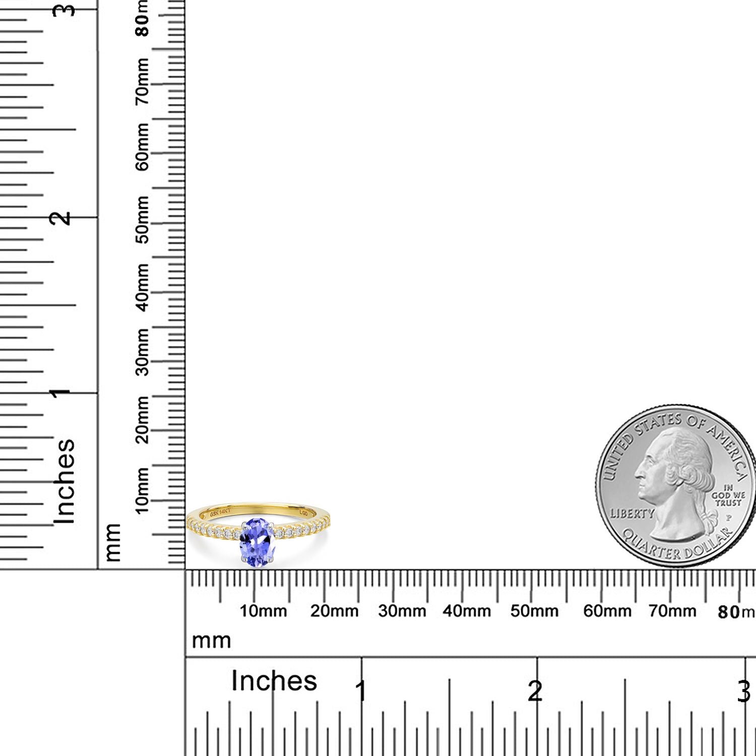 Ring in 14K Two Tone Gold