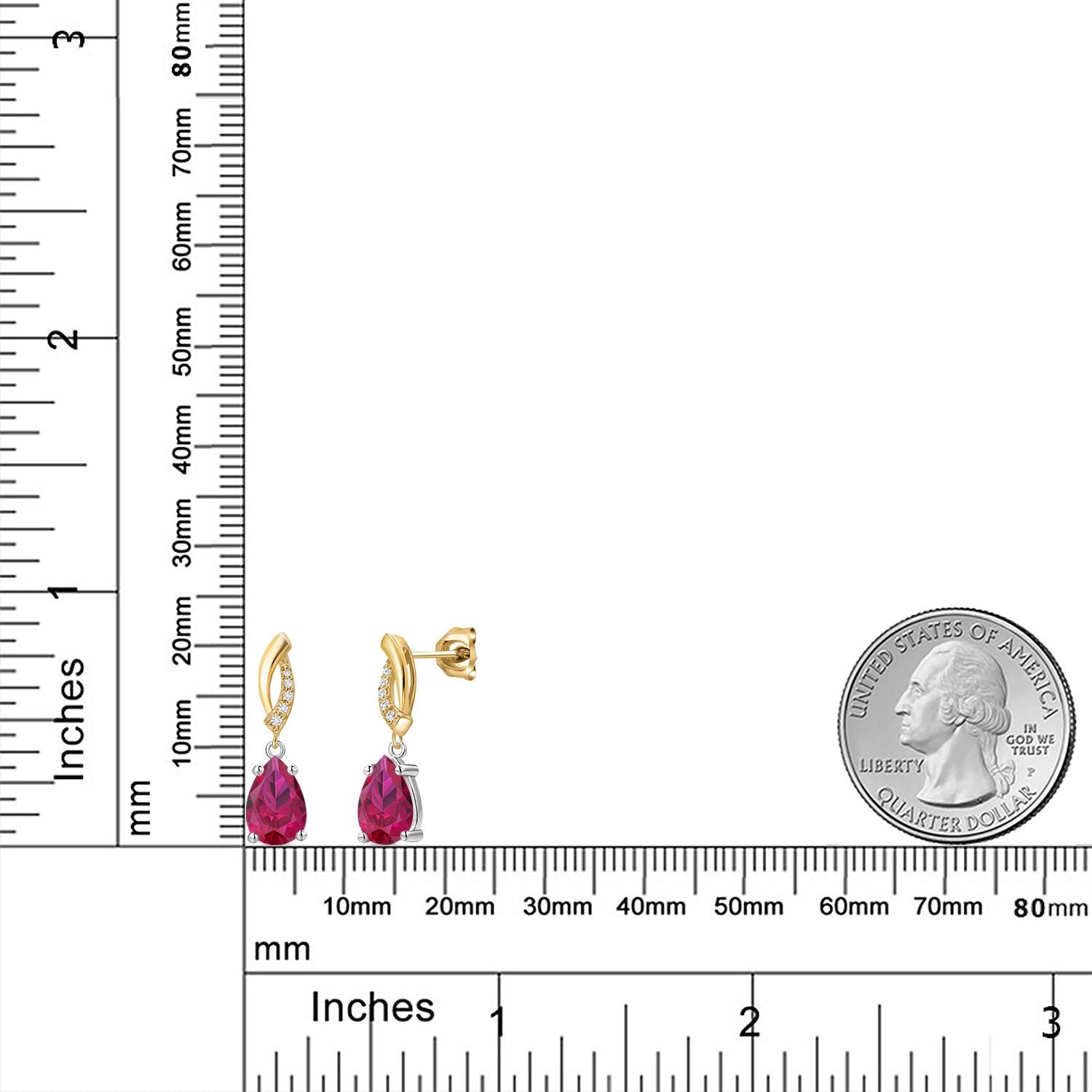 Earrings in 14K Two Tone Gold