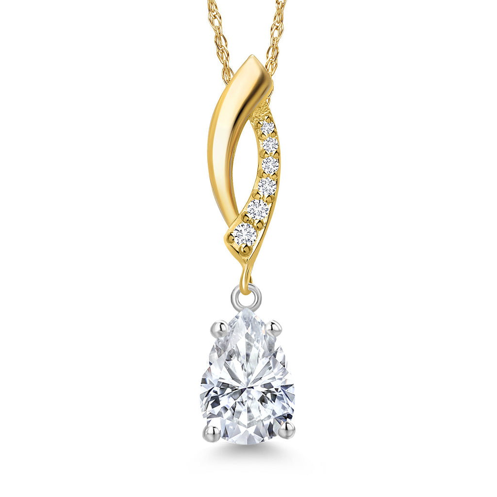 Pendant in 14K Two Tone Gold