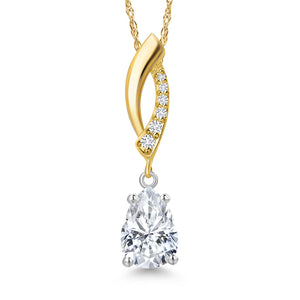 Pendant in 14K Two Tone Gold