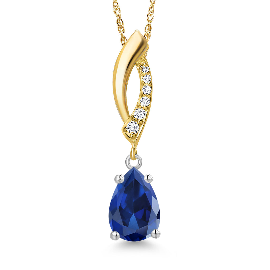 Pendant in 14K Two Tone Gold