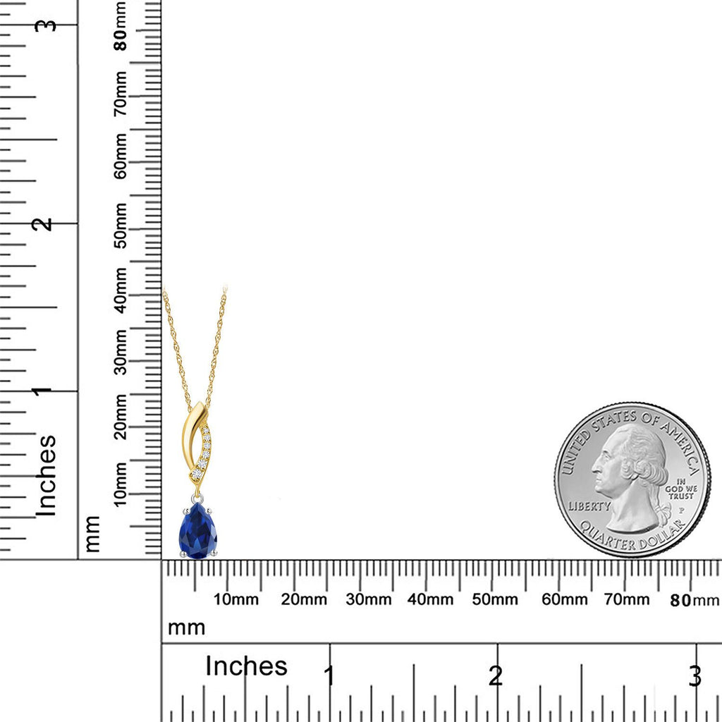 Pendant in 14K Two Tone Gold
