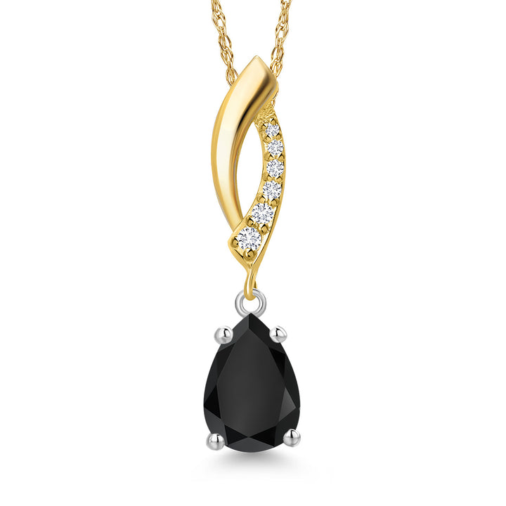 Pendant in 14K Two Tone Gold