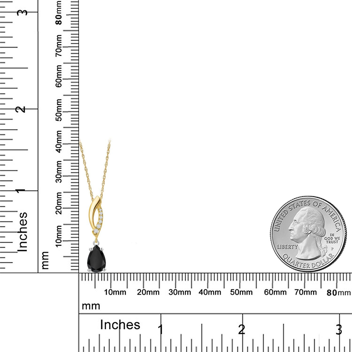 Pendant in 14K Two Tone Gold