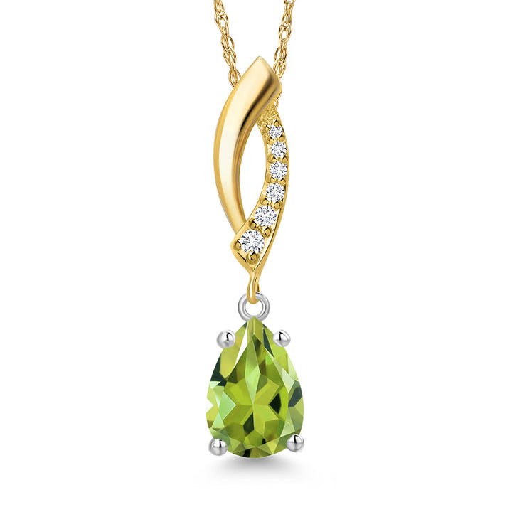 Pendant in 14K Two Tone Gold
