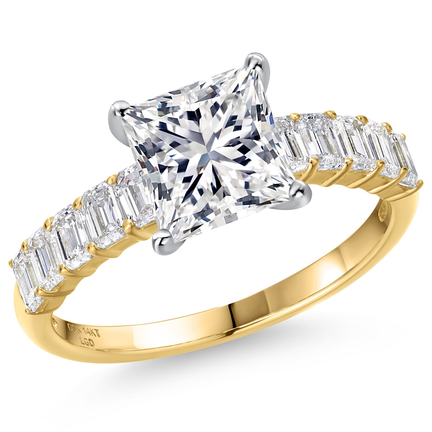 Center 2ct_8_Ring in 14K Two Tone Gold