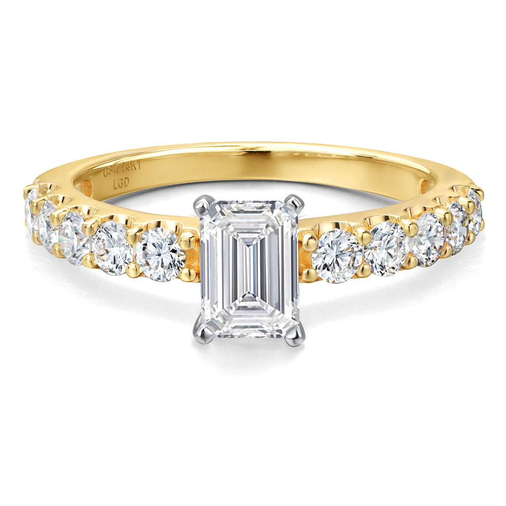 D - E_Ring in 14K Two Tone Gold