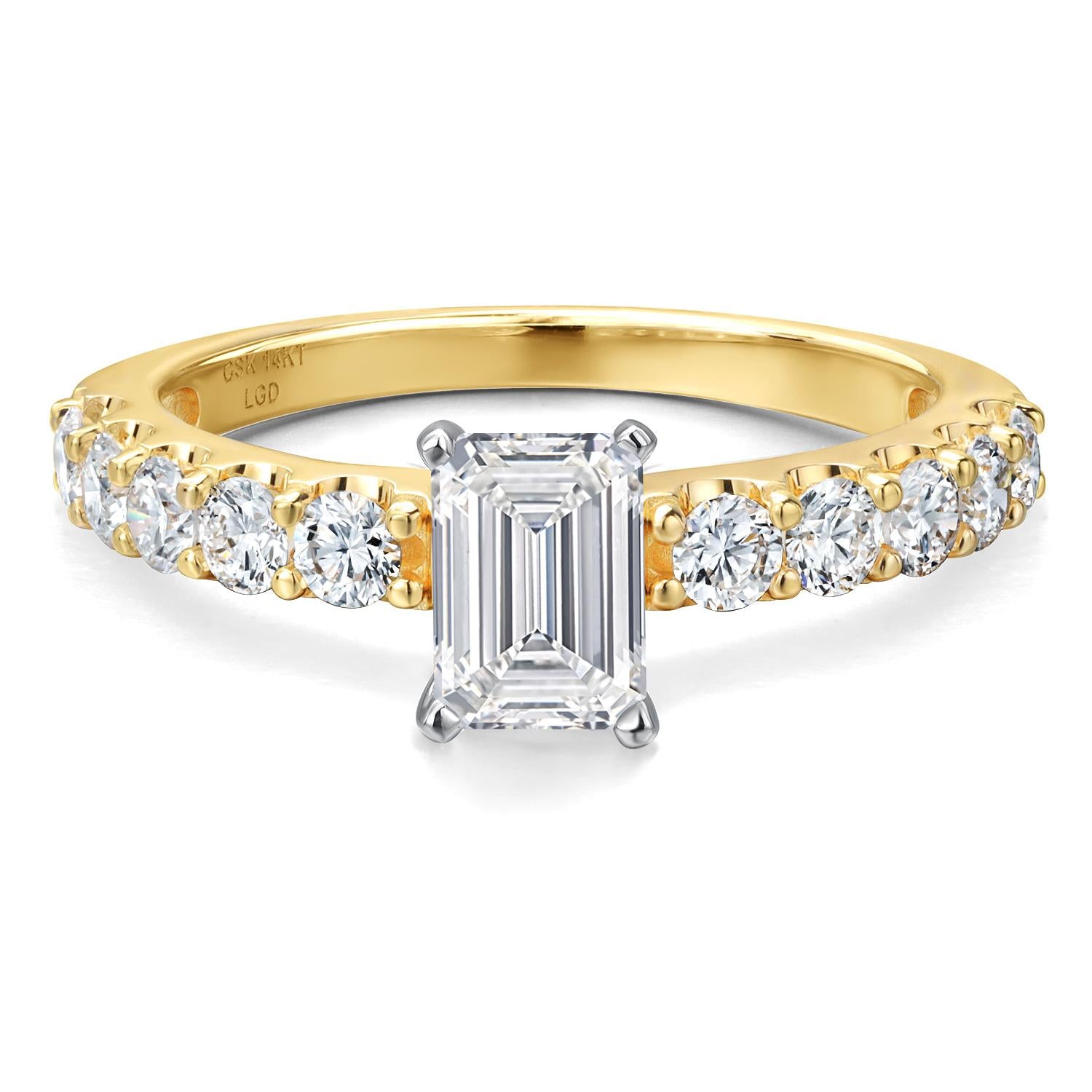 Ring in 14K Two Tone Gold