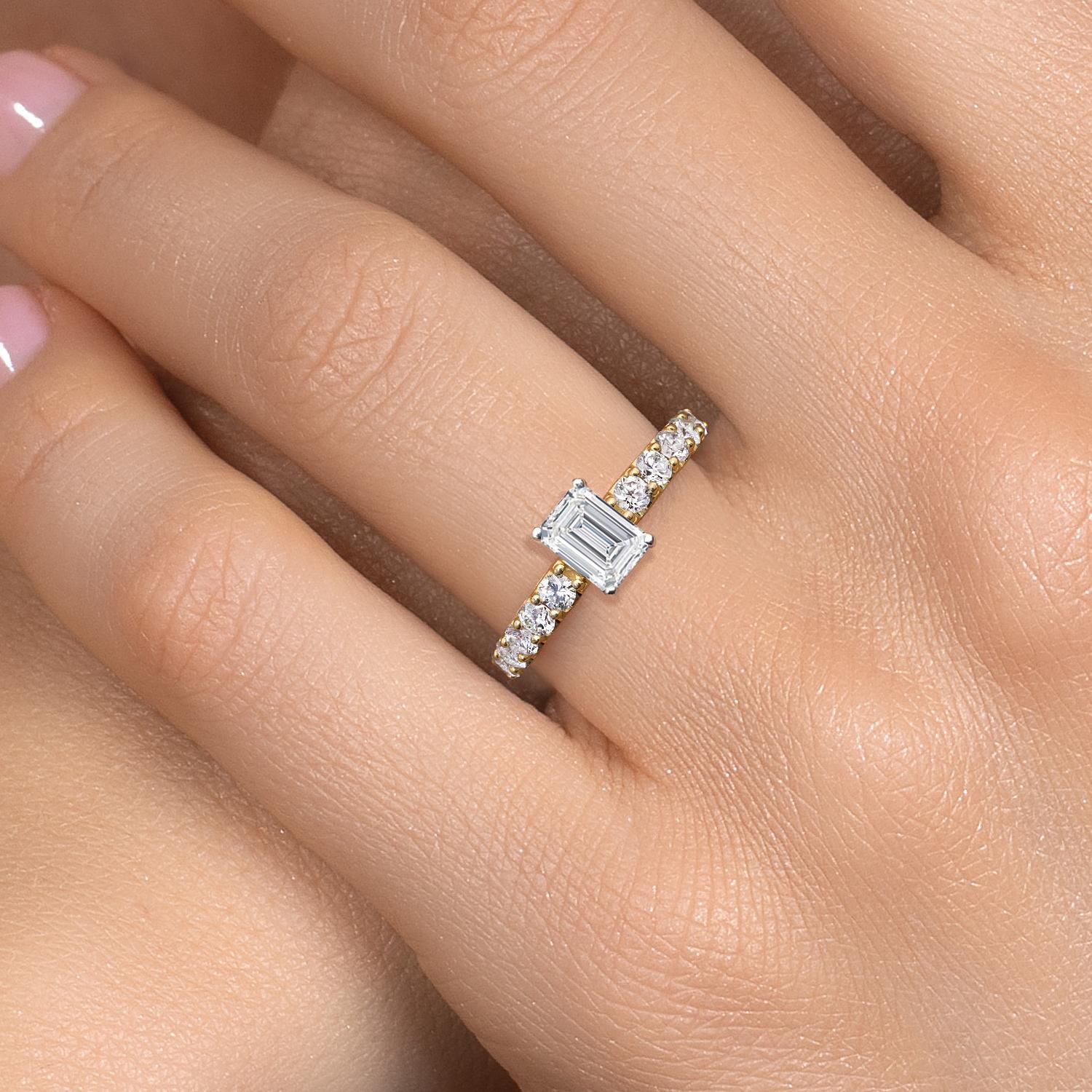 Ring in 14K Two Tone Gold