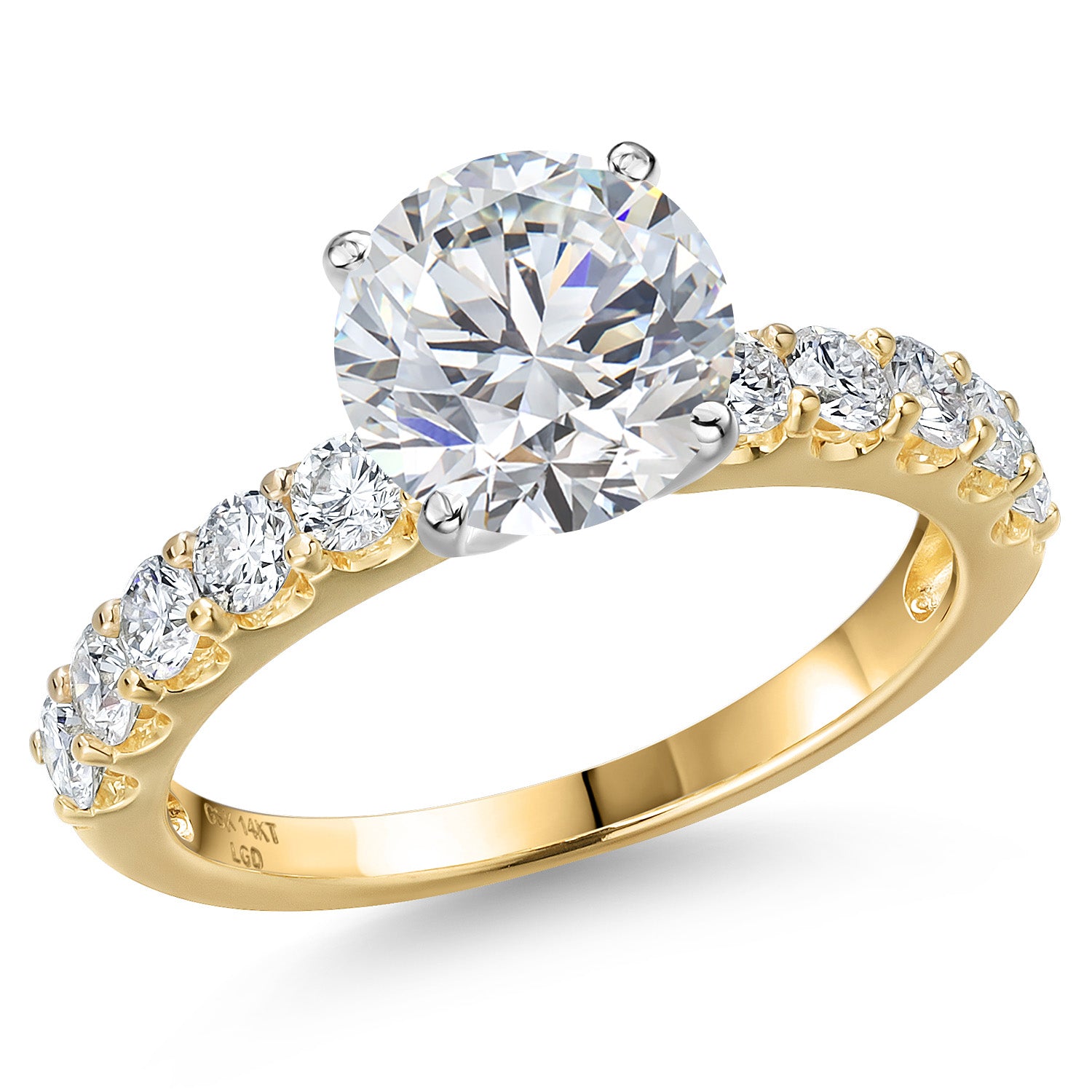 Center 2.00ct_9_Ring in 14K Two Tone Gold