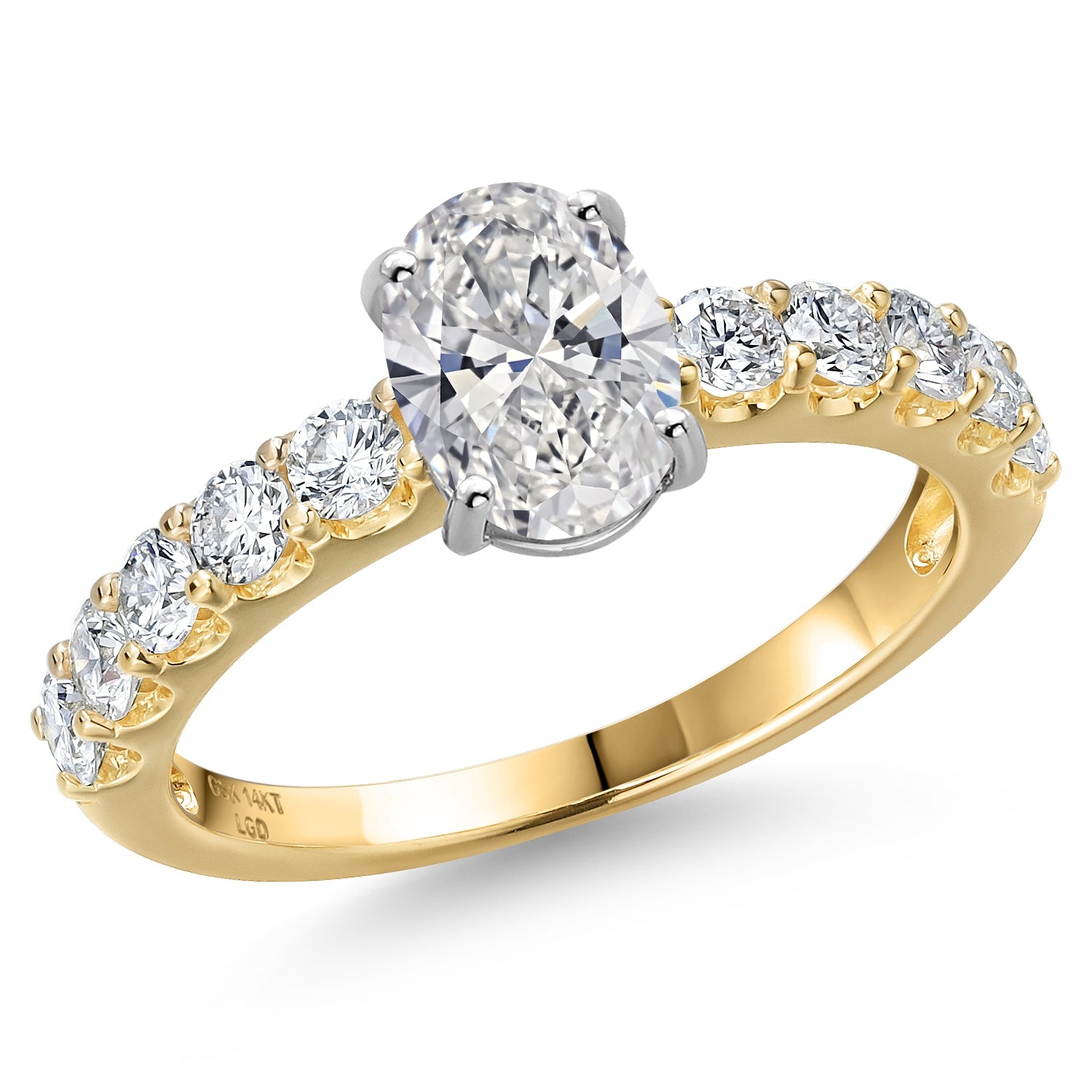 Center 1.00ct_8_Ring in 14K Two Tone Gold