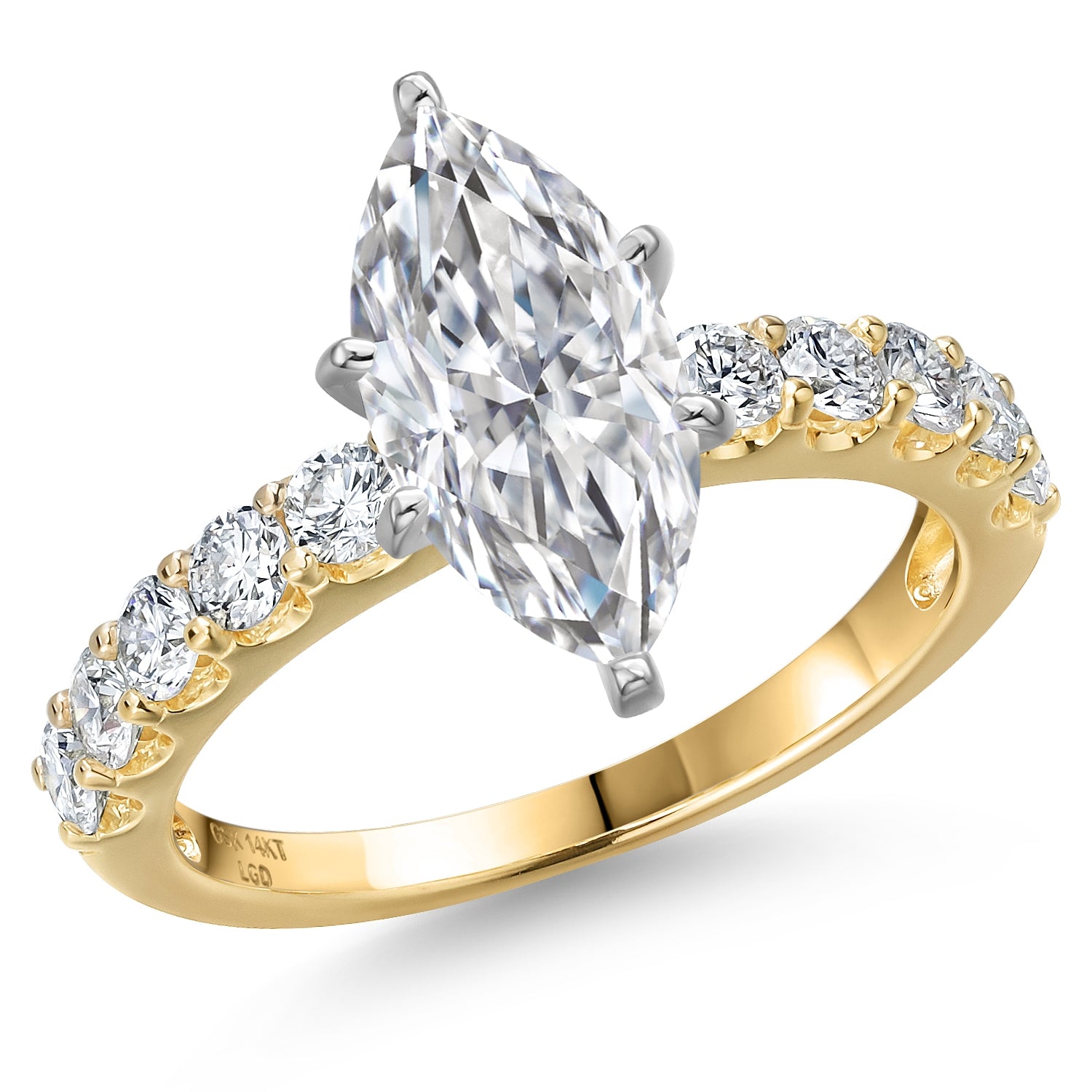 Center 2.00ct_9_Ring in 14K Two Tone Gold