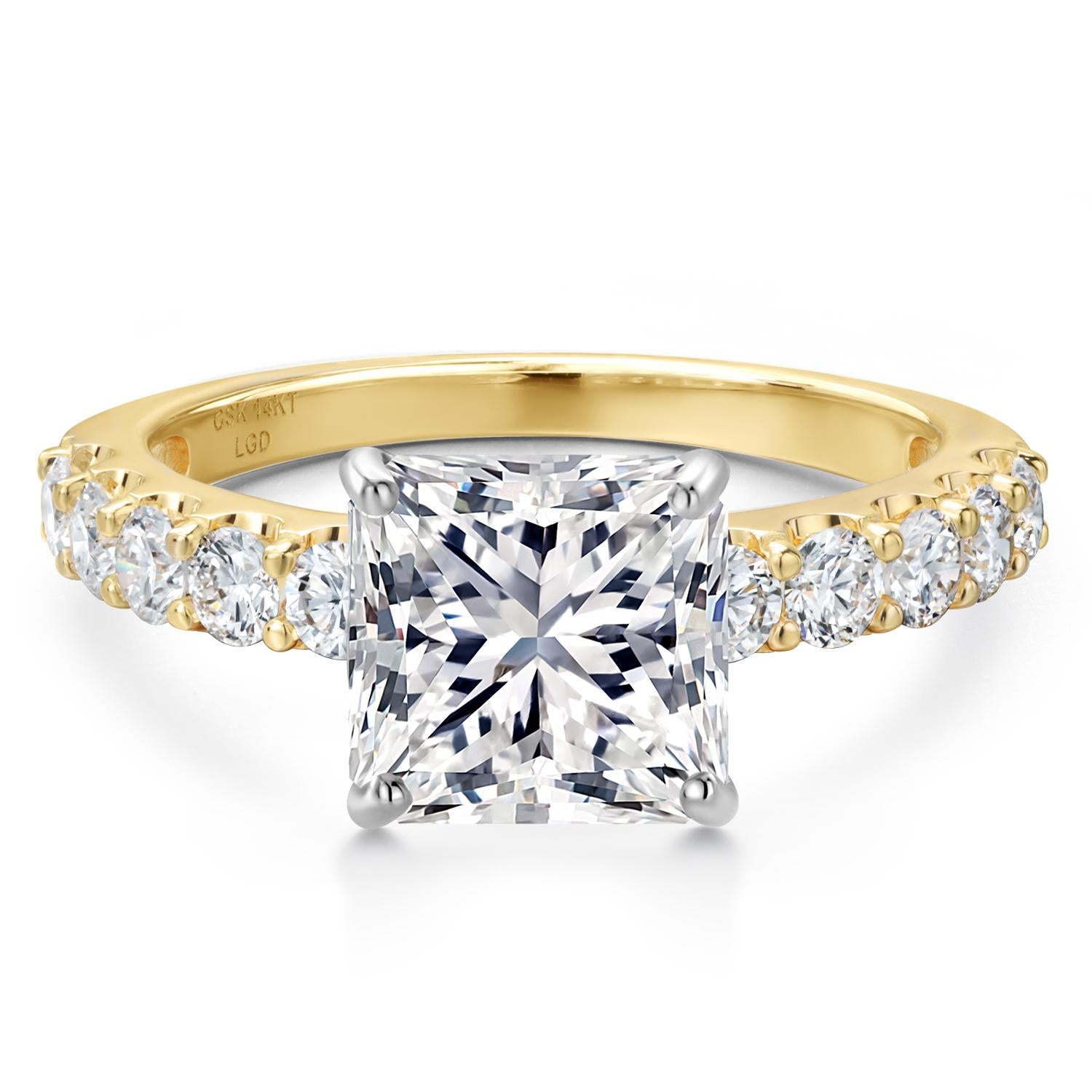 Center 3.00ct_7_Ring in 14K Two Tone Gold