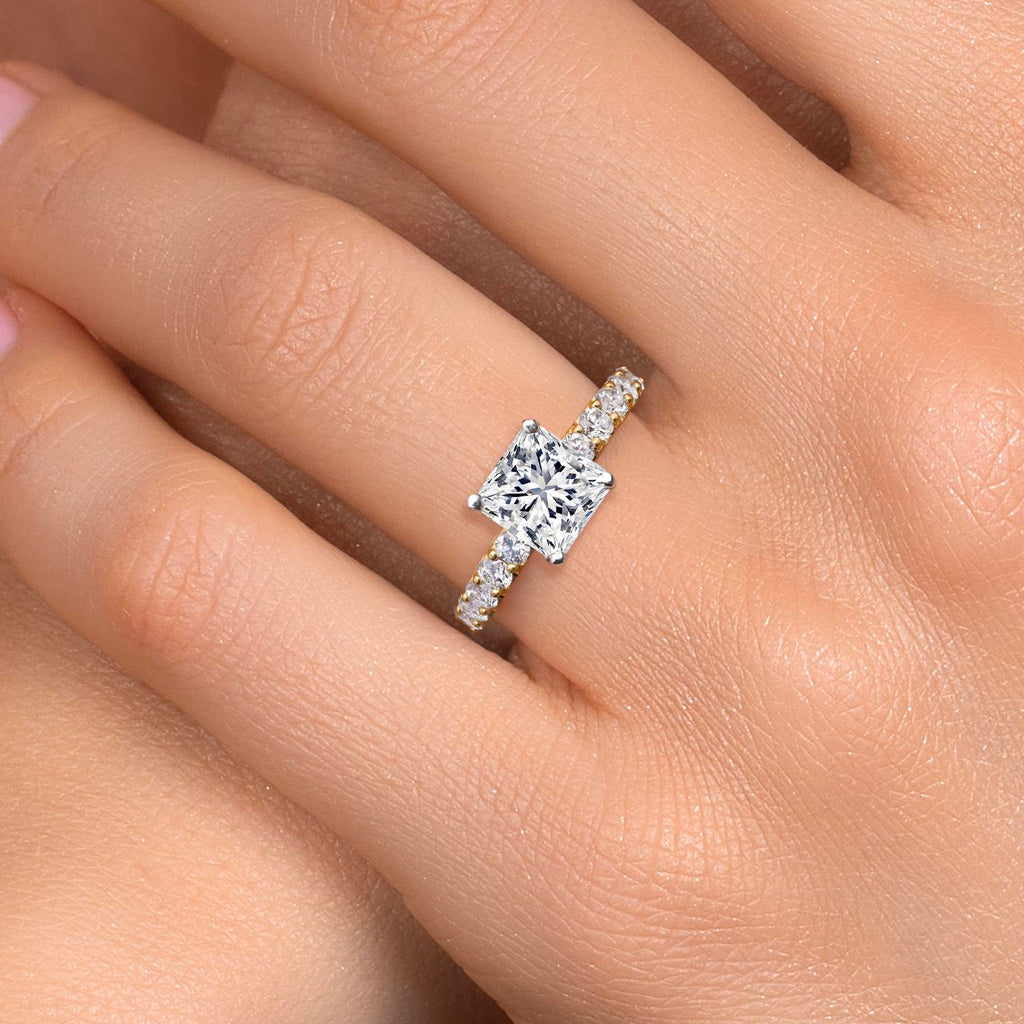 Center 3.00ct_7_Ring in 14K Two Tone Gold