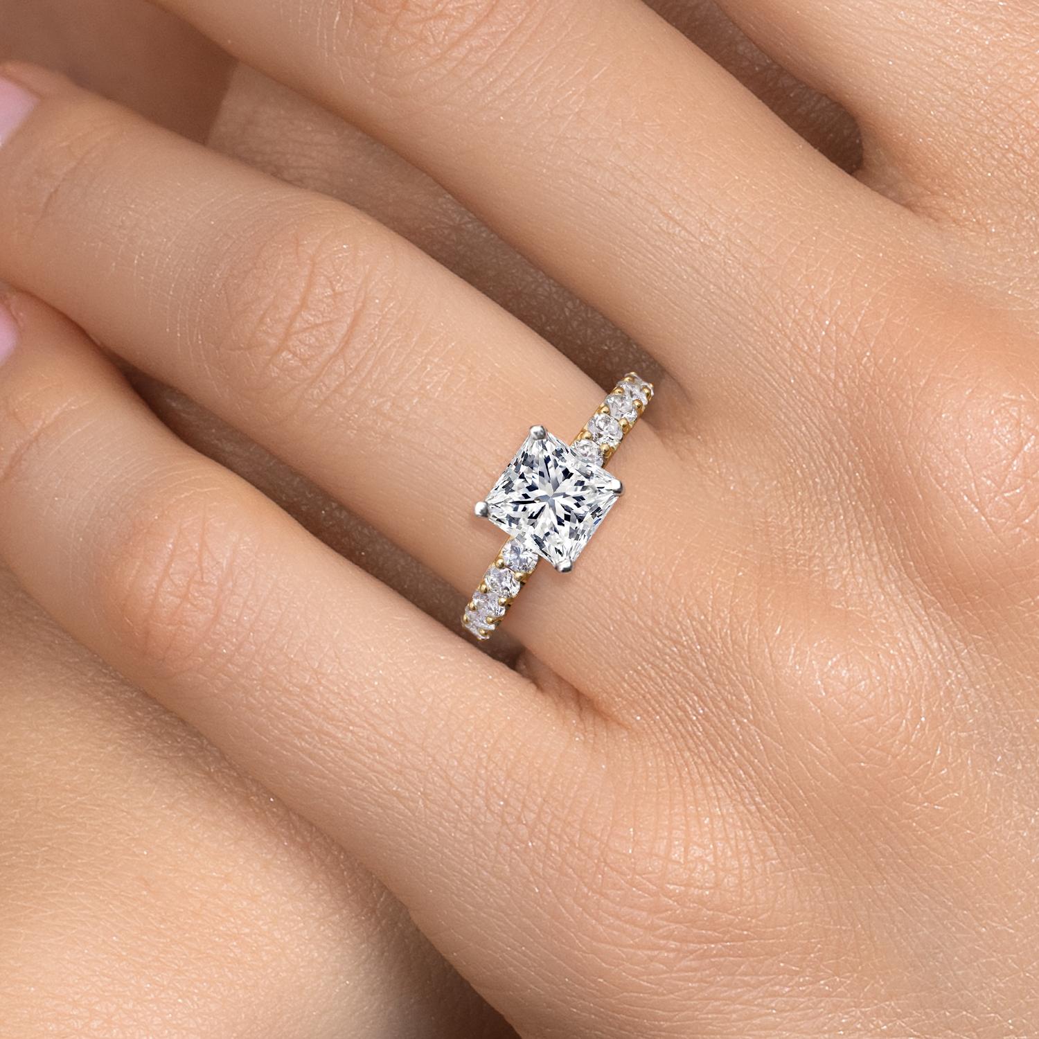 Center 3.00ct_7_Ring in 14K Two Tone Gold