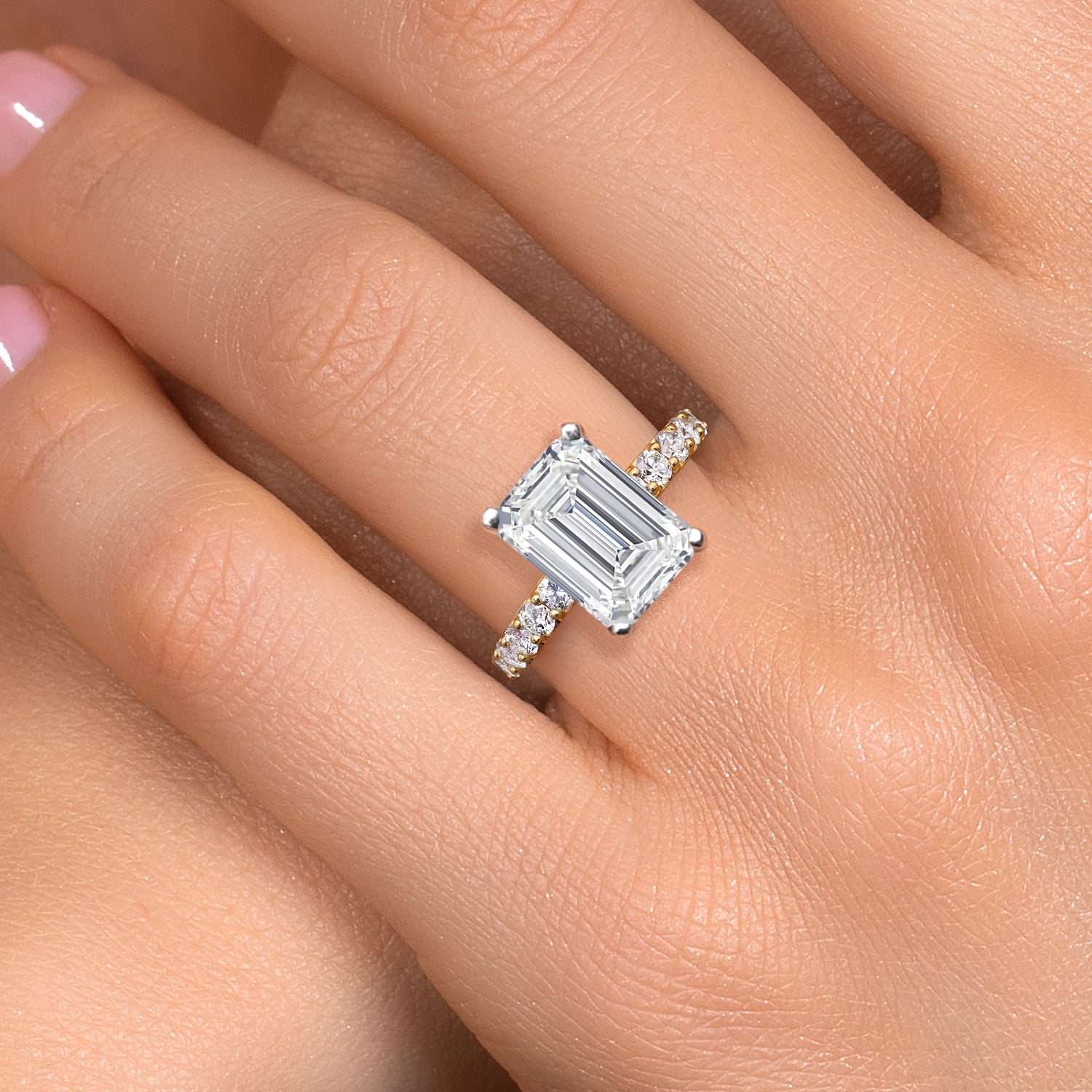 Center 5.00ct_9_Ring in 14K Two Tone Gold