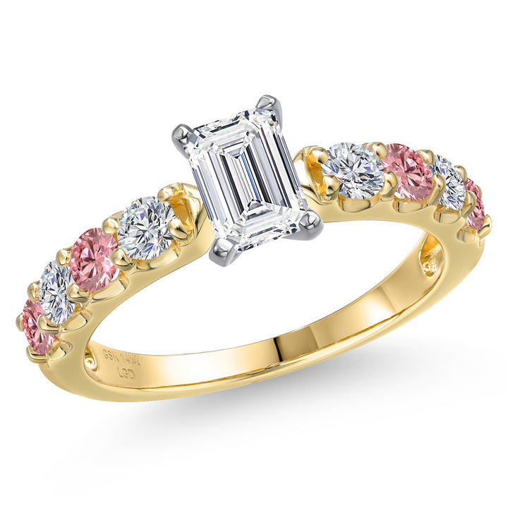 Center 0.7ct_6_Ring in 14K Two Tone Gold