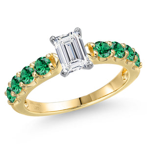 Ring in 14K Two Tone Gold