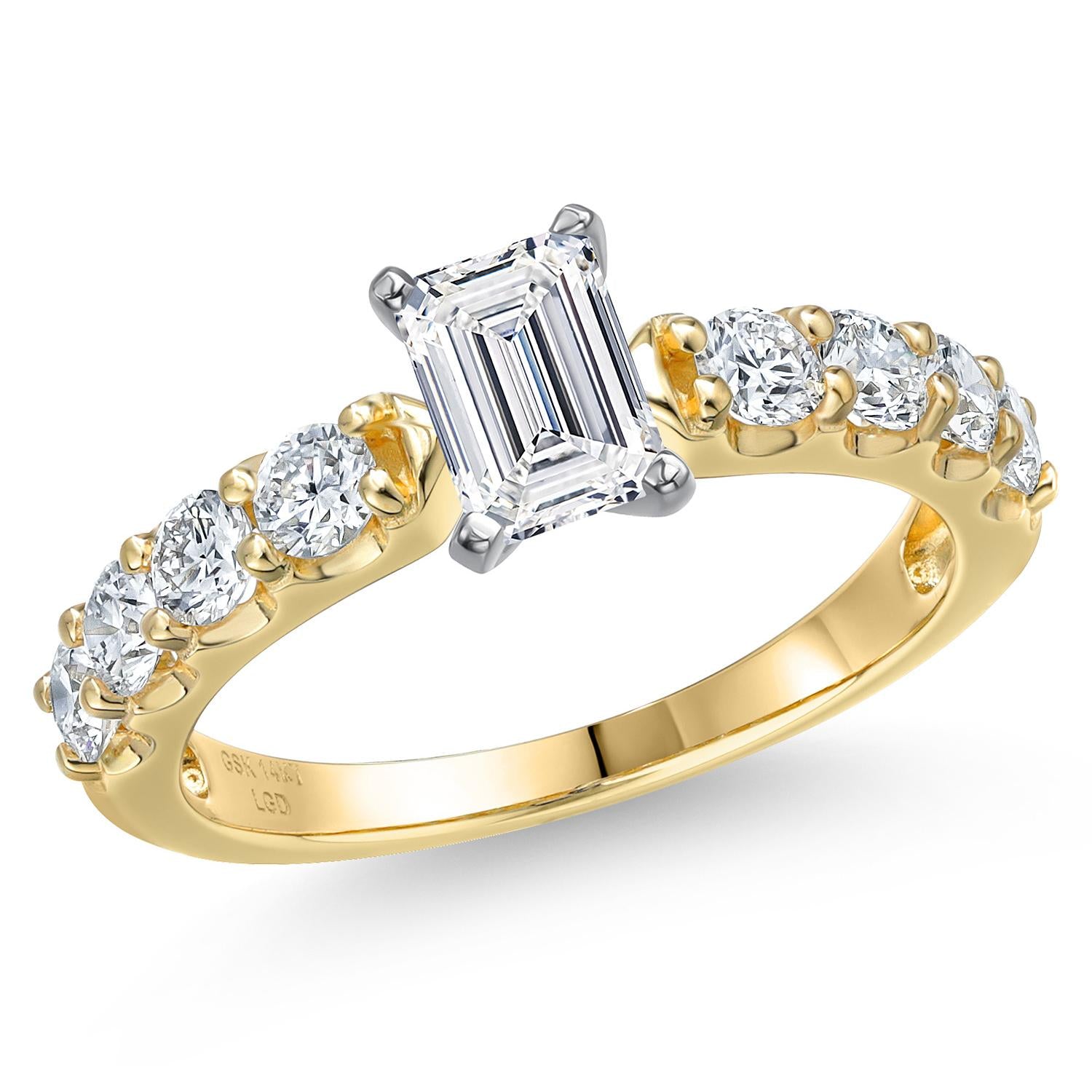 Ring in 14K Two Tone Gold